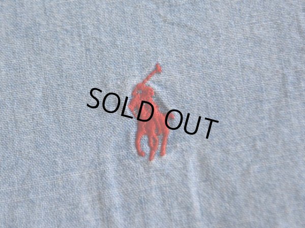 画像5: RalphLauren シャンブレーBDシャツ  表記M