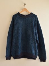 画像1: 1980s L.L.Bean バーズアイセーター　 表記XL  (1)