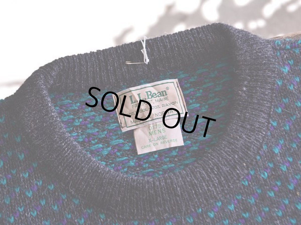 画像3: 1980s L.L.Bean バーズアイセーター　 表記XL  (3)