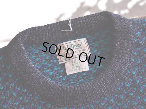 画像3: 1980s L.L.Bean バーズアイセーター  表記XL