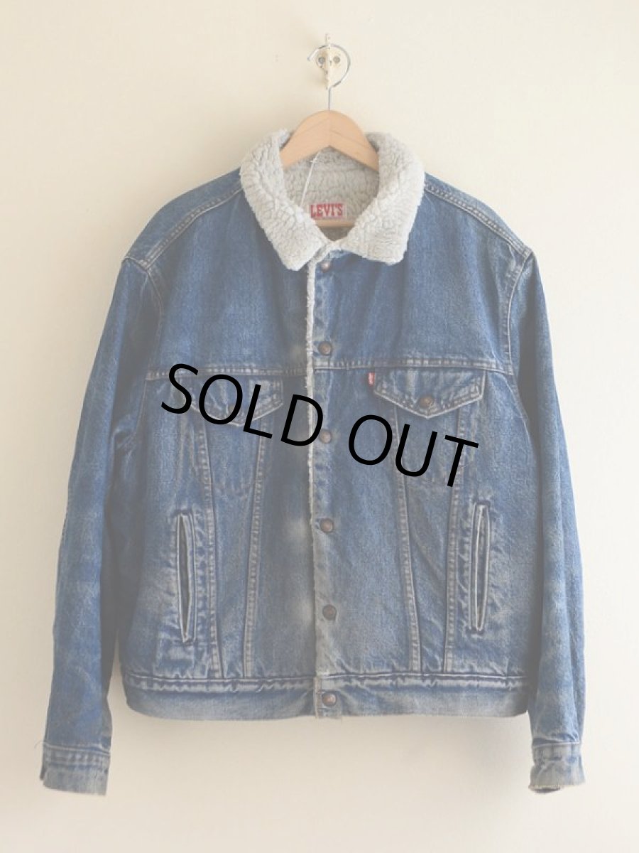 画像1: 1980s〜 Levi's 70608デニムボアジャケット　 表記46R  (1)