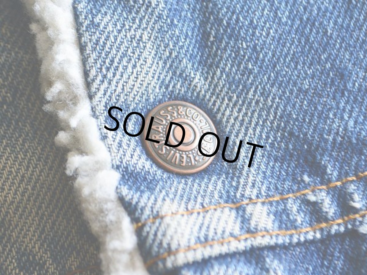 画像5: 1980s〜 Levi's 70608デニムボアジャケット　 表記46R  (5)