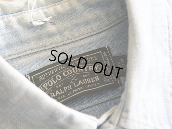 画像3: 1990s POLO COUNTRY ヘリンボーンシャツ  表記S