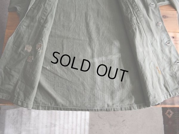 画像13: 1950s US.ARMY M-47 HBTシャツジャケット　 表記S 