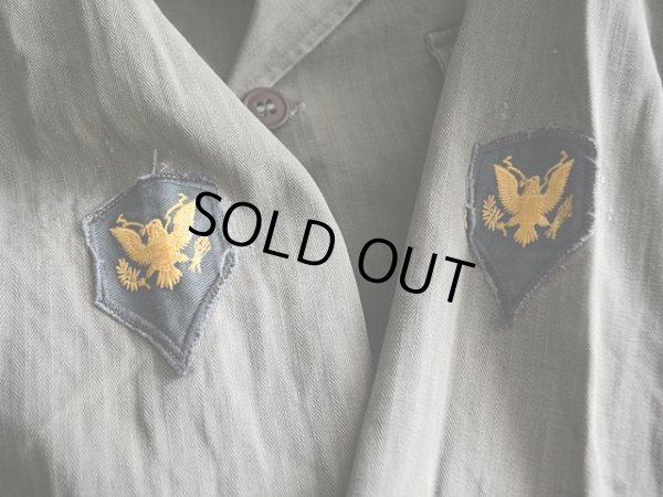 画像14: 1950s US.ARMY M-47 HBTシャツジャケット　 表記S 