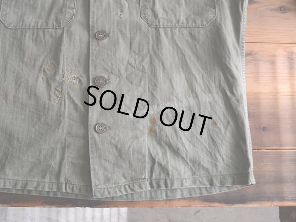 画像8: 1950s US.ARMY M-47 HBTシャツジャケット　 表記S 