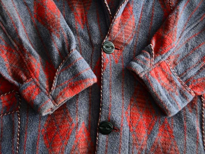 1940s BRENT×Beacon ブランケットガウン 実寸L〜 - 古着屋HamburgCafe