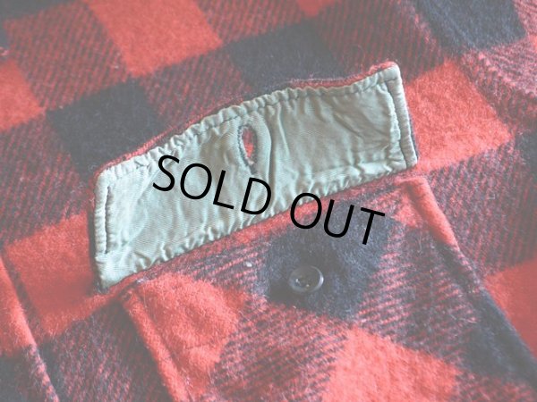 画像8: 1950s BIGMIKE マチ付きウールシャツ  実寸L〜