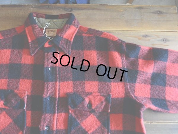 画像4: 1950s BIGMIKE マチ付きウールシャツ  実寸L〜