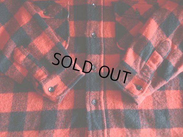 画像5: 1950s BIGMIKE マチ付きウールシャツ  実寸L〜