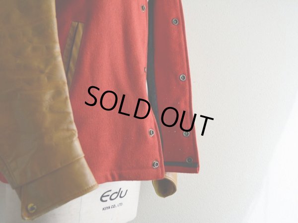 画像15: 1980s 袖レザースタジャン　 表記38 