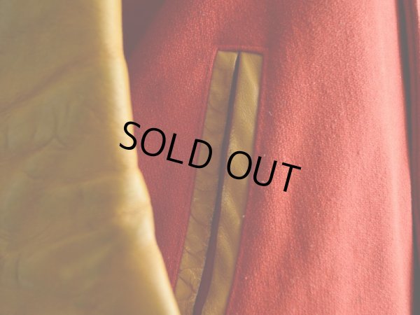 画像13: 1980s 袖レザースタジャン　 表記38 