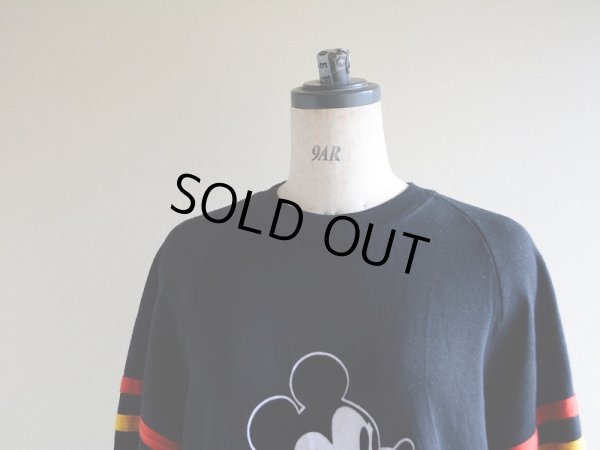 画像4: 1980s Mickey Mouse フロッキースウェット　 表記L 