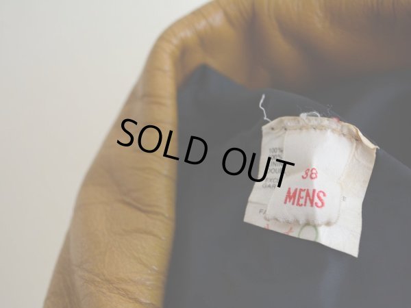 画像3: 1980s 袖レザースタジャン　 表記38 