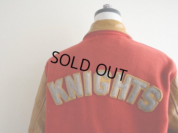 画像12: 1980s 袖レザースタジャン　 表記38 