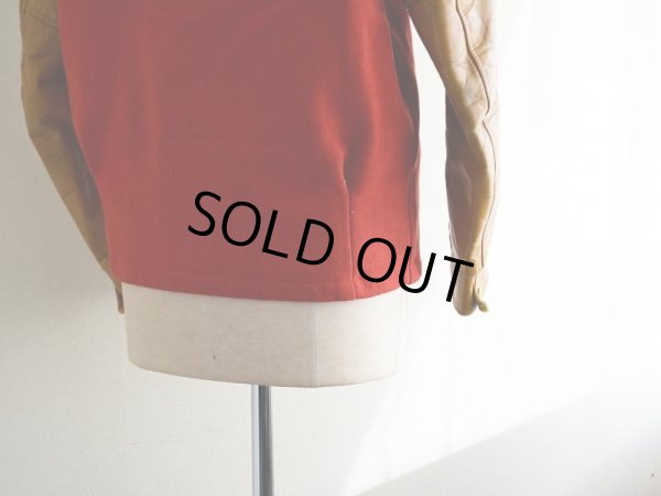 画像11: 1980s 袖レザースタジャン　 表記38 