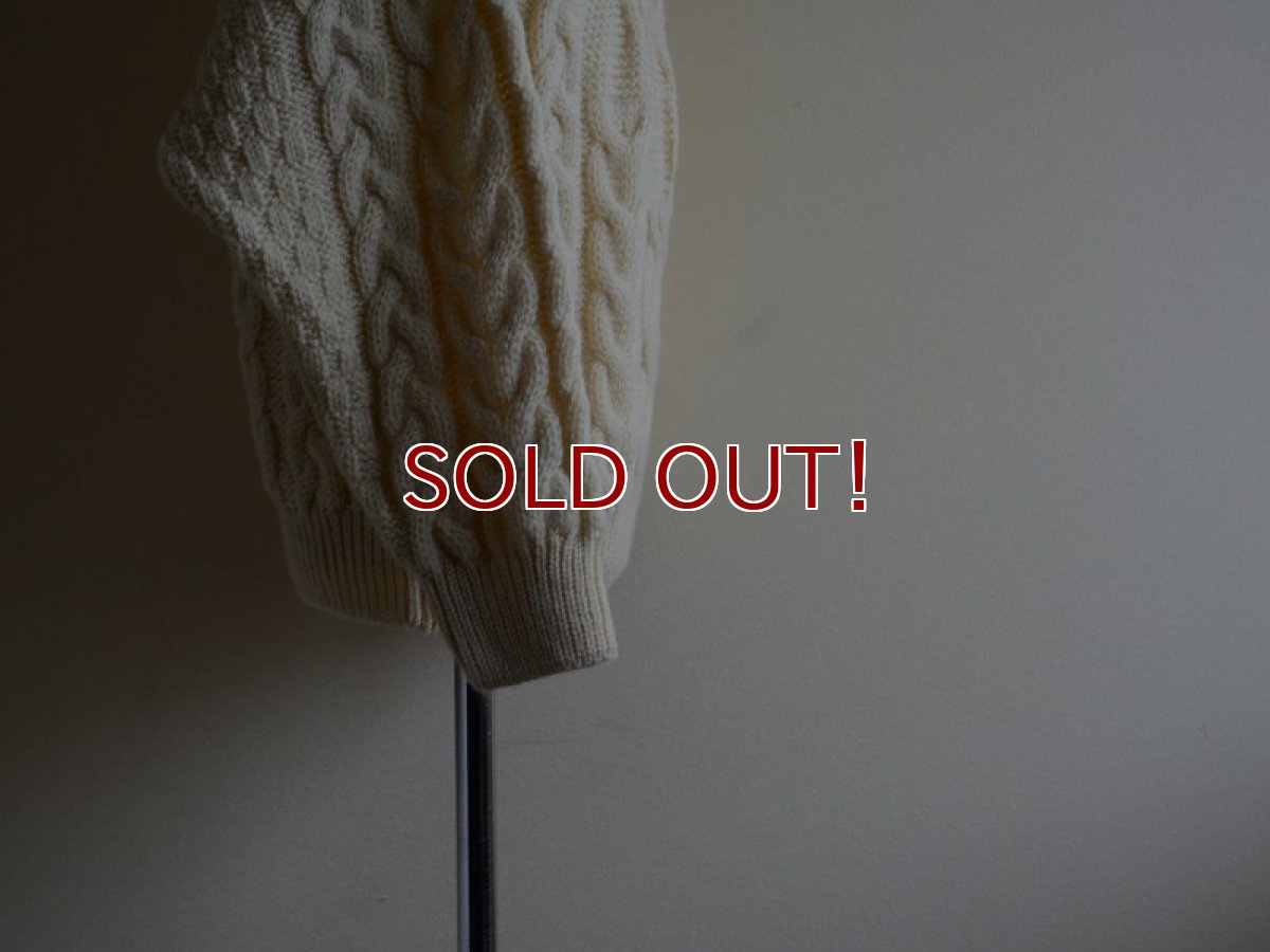 画像7: ARAN CRAFTS フィッシャーマンセーター　 MADE IN IRELAND　 表記M  (7)