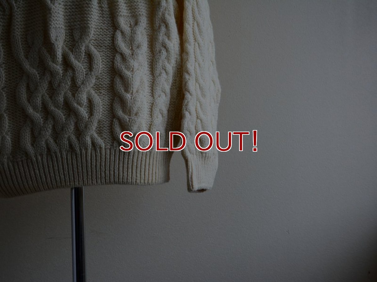 画像5: ARAN CRAFTS フィッシャーマンセーター　 MADE IN IRELAND　 表記M  (5)