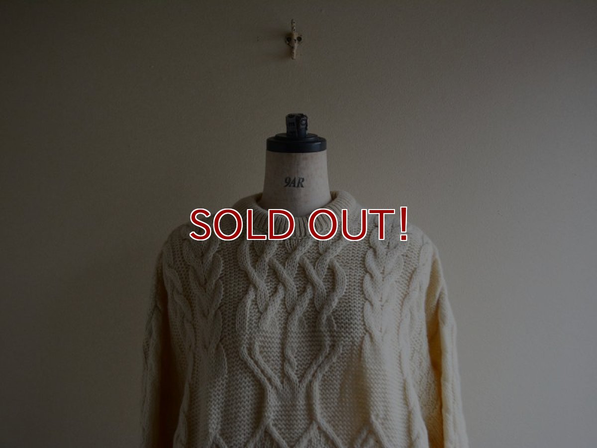 画像4: ARAN CRAFTS フィッシャーマンセーター　 MADE IN IRELAND　 表記M  (4)