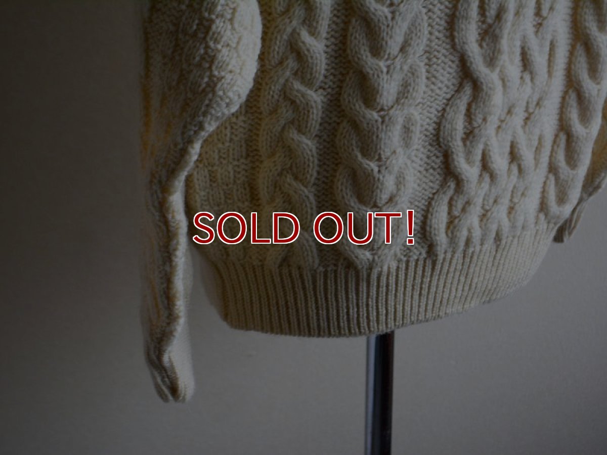 画像8: ARAN CRAFTS フィッシャーマンセーター　 MADE IN IRELAND　 表記M  (8)