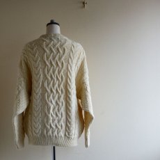 画像2: ARAN CRAFTS フィッシャーマンセーター　 MADE IN IRELAND　 表記M  (2)