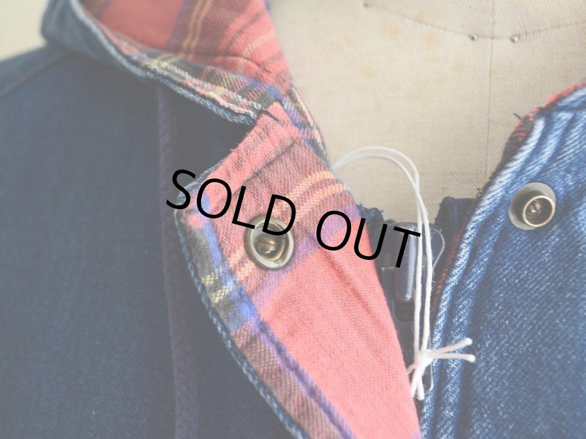 画像5: 1980s L.L.Bean デニムマウンテンパーカー　 表記W-L  (5)