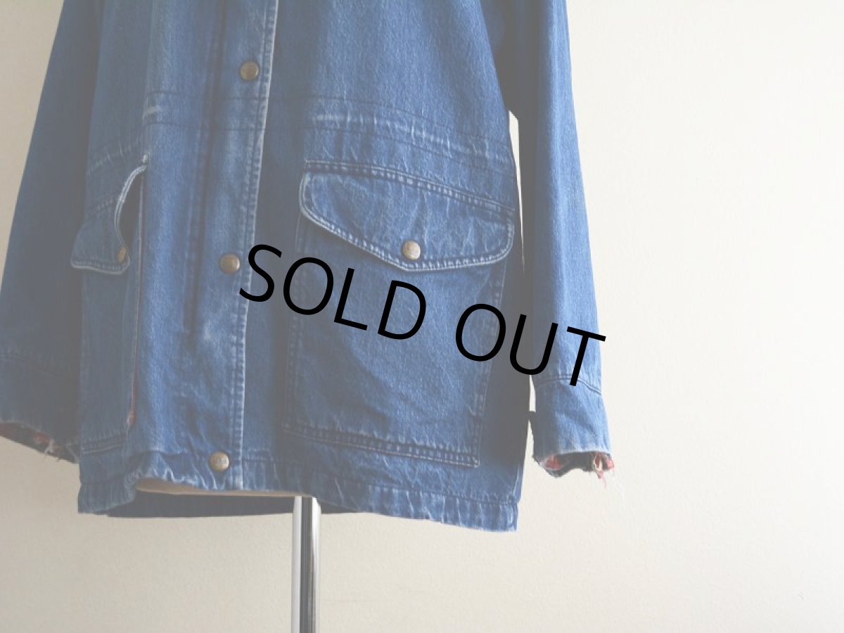 画像8: 1980s L.L.Bean デニムマウンテンパーカー　 表記W-L  (8)