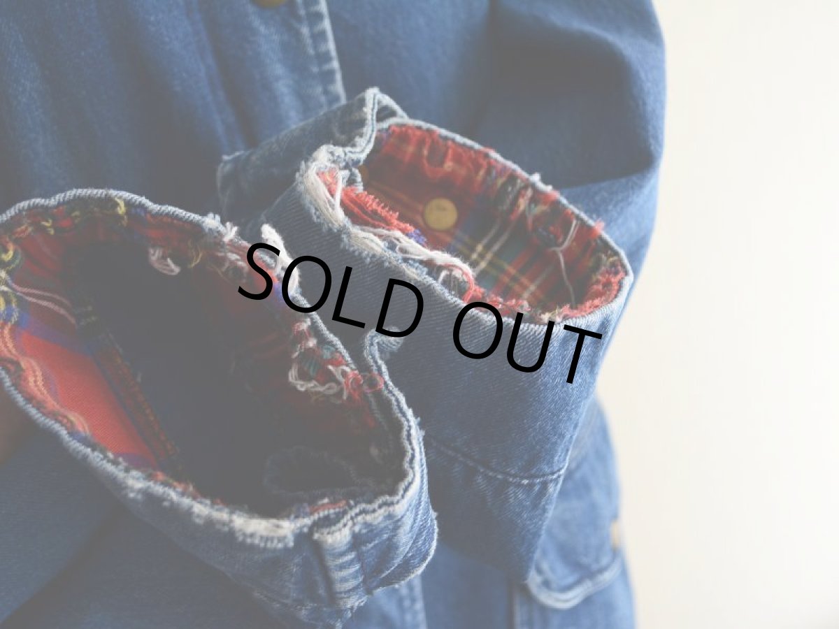 画像10: 1980s L.L.Bean デニムマウンテンパーカー　 表記W-L  (10)