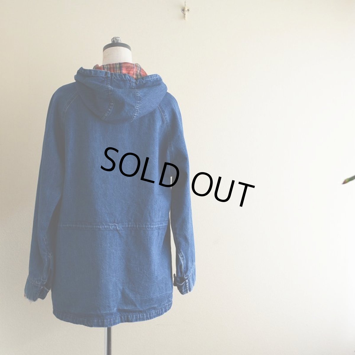 画像2: 1980s L.L.Bean デニムマウンテンパーカー　 表記W-L  (2)