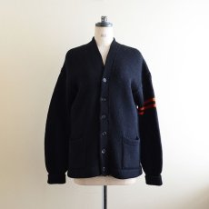 画像1: 1940s ローゲージウールニットカーディガン　 実寸ML  (1)
