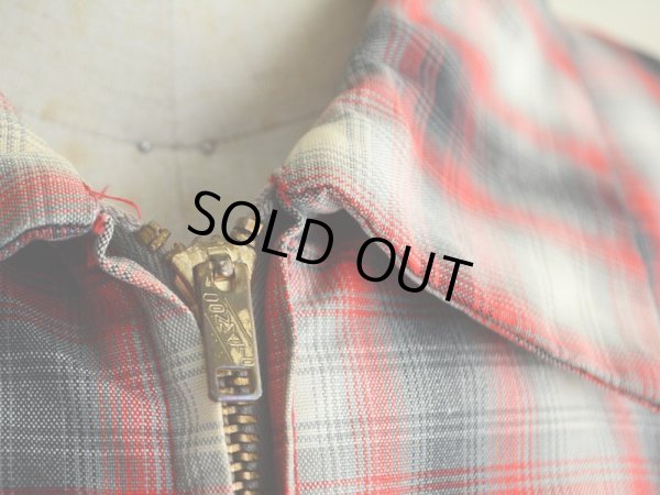 画像7: 1950s-60s SirJac オンブレーコットンジャケット　 実寸ML 