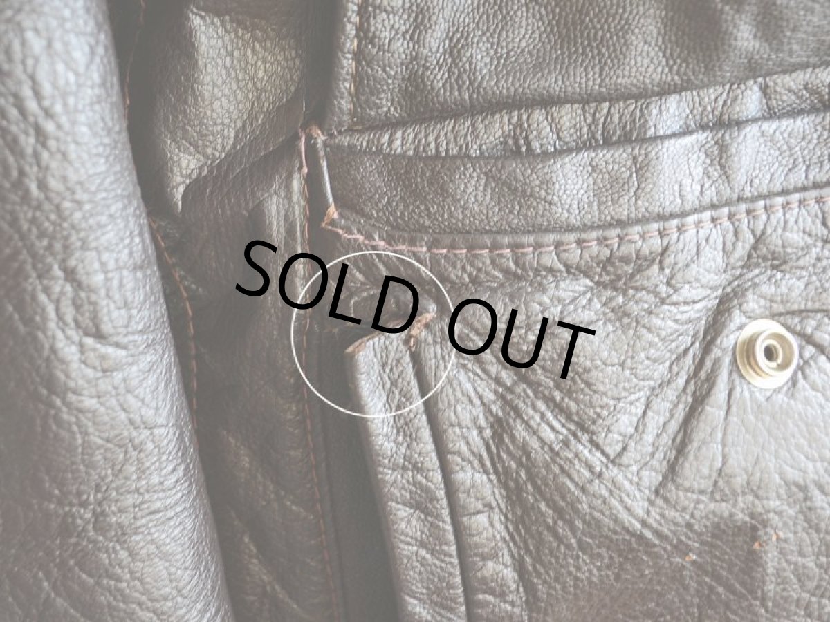 画像9: 1960s-70s L.L.Bean G-1 Type レザージャケット　 実寸38  (9)