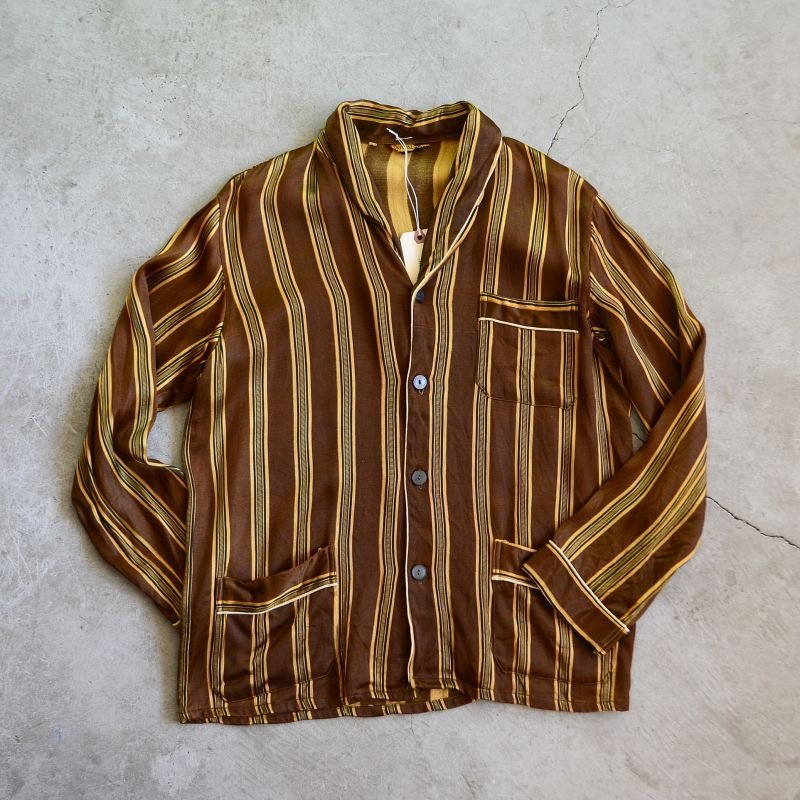 1960s〜 CRYSTAL PYJAMAS パジャマシャツ 表記2 - 古着屋HamburgCafe