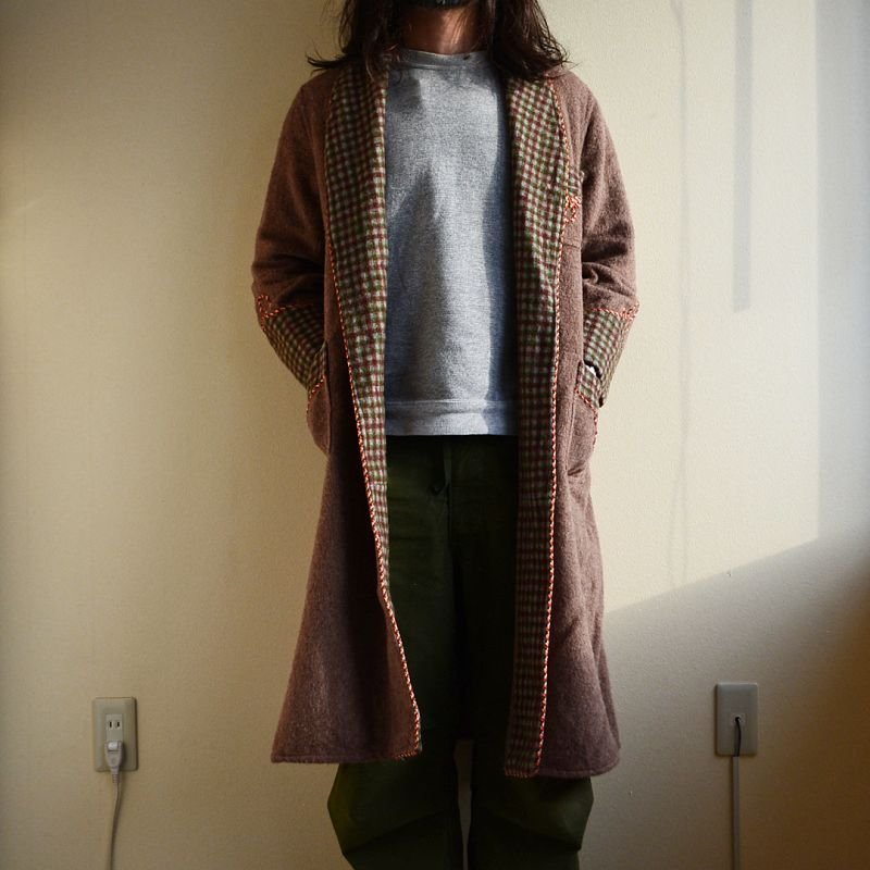画像1: 1960s-70s ウールガウン 実寸M