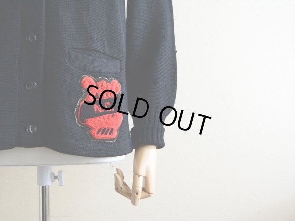 画像8: 1950s〜 レタードカーディガン　 実寸S 