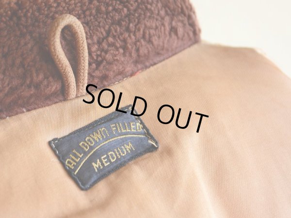 画像18: 1940s-50s ALASKA SLEEPING BAG 襟ボアダウンジャケット　 表記M 