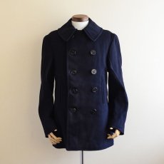 画像1: 1940s US.NAVY 10ボタンPコート　 実寸38-40  (1)