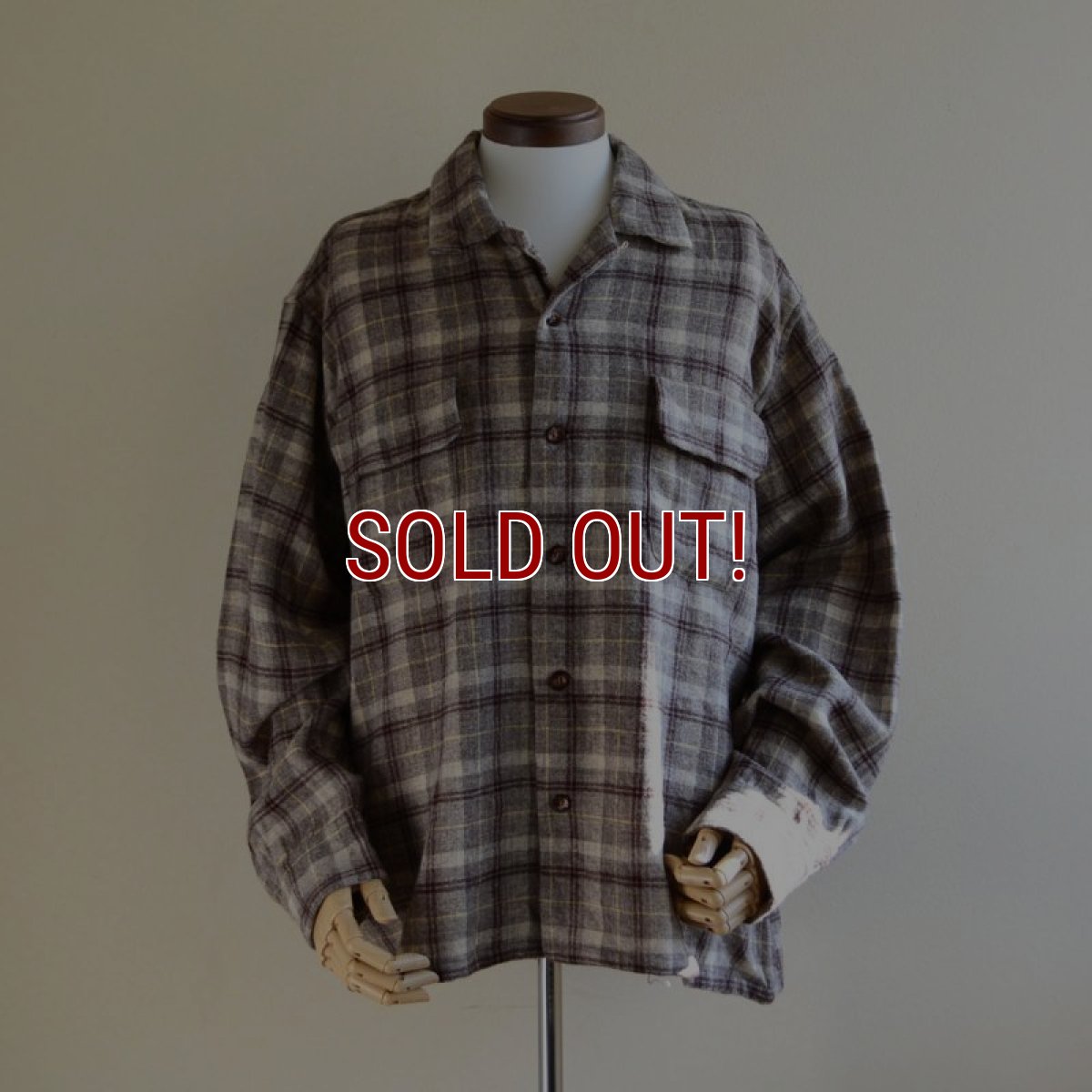 画像1: 1950s〜 Woolrich ウールシャツ　 表記XL  (1)