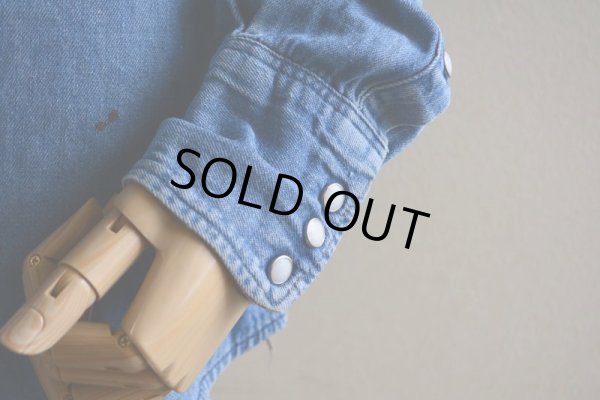 画像8: 1960s-70s Wrangler 27MWデニムウエスタンシャツ　 表記15 