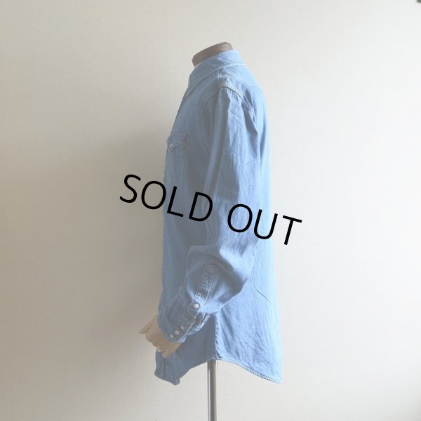 画像4: 1960s-70s Wrangler 27MWデニムウエスタンシャツ　 表記15 