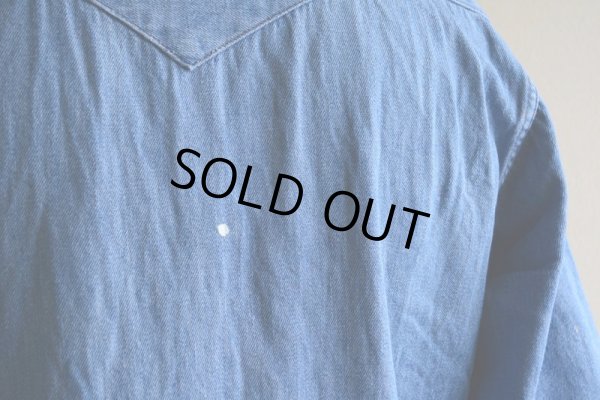 画像14: 1960s-70s Wrangler 27MWデニムウエスタンシャツ　 表記15 