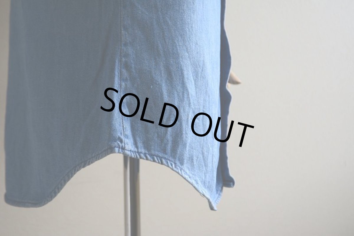 画像12: 1960s-70s Wrangler 27MWデニムウエスタンシャツ　 表記15  (12)