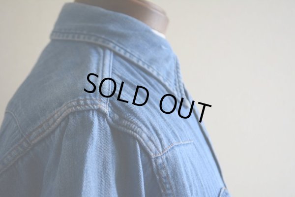 画像13: 1960s-70s Wrangler 27MWデニムウエスタンシャツ　 表記15 