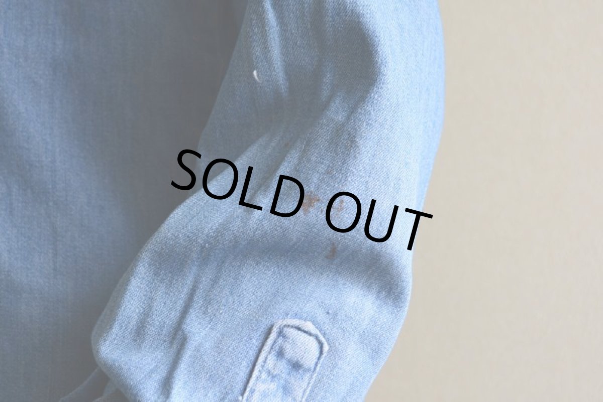 画像9: 1960s-70s Wrangler 27MWデニムウエスタンシャツ　 表記15  (9)