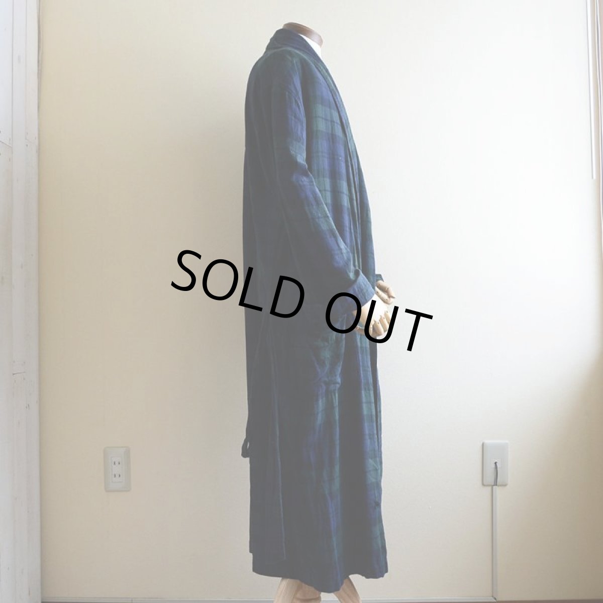 画像2: PoLo RalphLauren フランネルガウン　 表記S/M  (2)