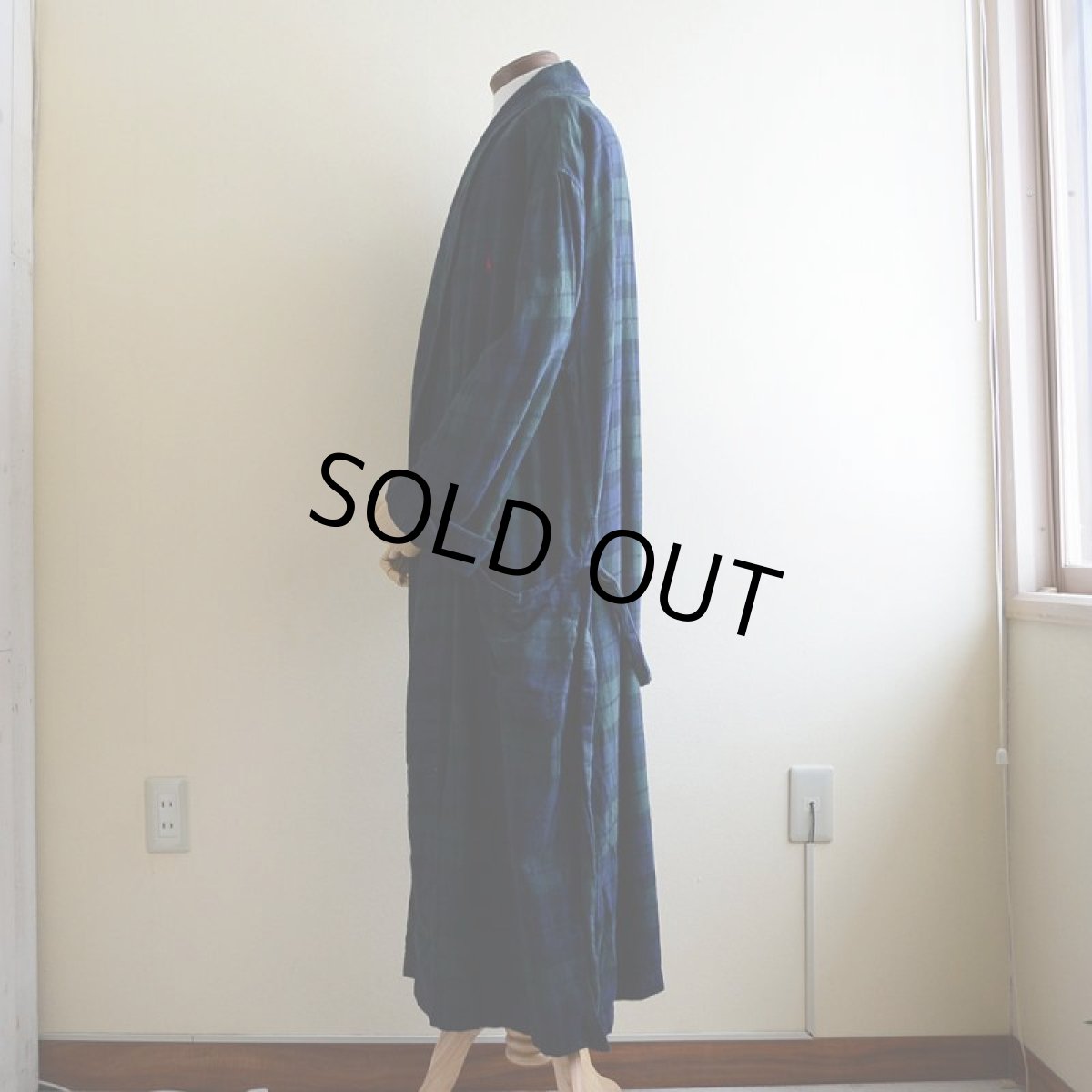 画像4: PoLo RalphLauren フランネルガウン　 表記S/M  (4)