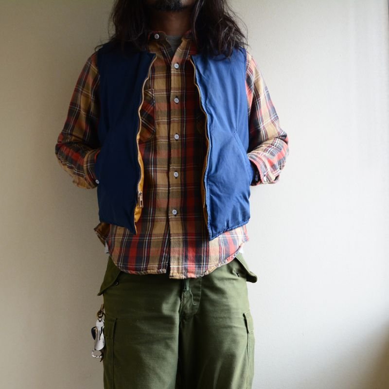画像1: 1970s〜 EddieBauer リバーシブルダウンベスト　 表記L 