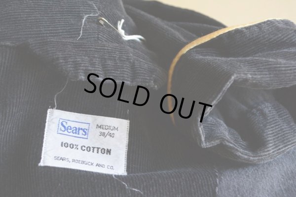 画像5: 1960s〜 Sears ブラックコーデュロイガウン  表記M