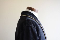 画像8: 1960s〜 Sears ブラックコーデュロイガウン　 表記M  (8)