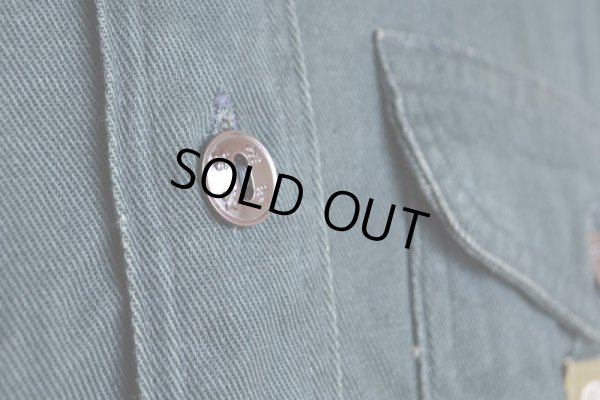 画像8: 1950s BOY SCOUTS EXPLORERSマチ付きシャツ  実寸ML